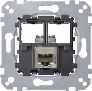 Schneider Electric Merten  Розетка  Actassi 1хRJ45 телекоммуникационная Cat6A STP MTN4576-0021