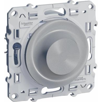 Schneider Electric ODACE Алюминий Диммер механизм поворотный  универсальный 20-420ВА S53R515