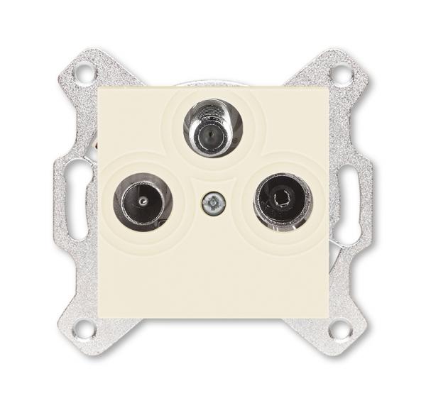 ABB  Levit  Слон. Кость Розетка TV-R-SAT, 2CHH083303A6017
