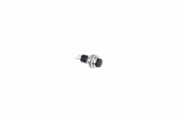Выключатель-кнопка  металл 220V 2А (2с) (ON)-OFF  Ø10.2  черная  Mini  (RWD-213)  REXANT 36-3330