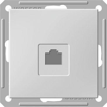 Schneider Electric  Wessen59  Белый  Розетка телефонная без рамки скрытая установка (160В, 1А) RSI-152T-1-86