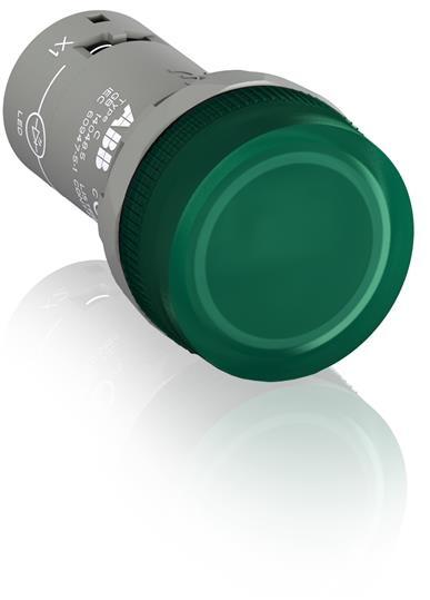 ABB Лампа CL2-623G зеленый со встроенным светодиодом 230В AC с защитой от наводок с напряжением до 60В /1SFA619403R6232/