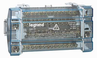 Legrand 004876 Модульный распределит. блок 4пх17 контак 125A, 10 мод