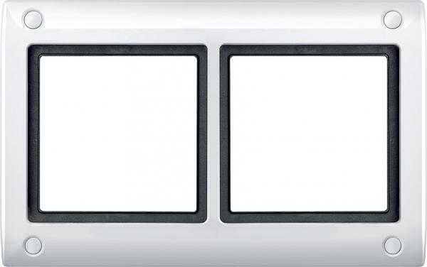 Schneider Electric Merten  Полярно-белый  Рамка 2-местная, с болтами AQUADESIGN MTN401219