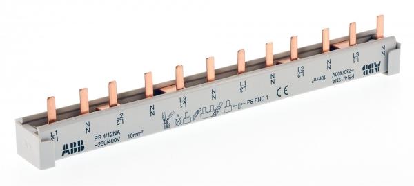 Шина 4ф. к. 12 модулей 63А нейт. PS4/12NA // ABB 2CDL240213R1012