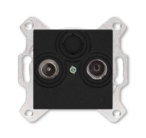 ABB  Levit  Антрацит Розетка TV-R, оконечная 2CHH083503A6063
