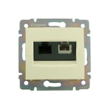 Legrand Valena  Слоновая Кость Розетка механизм RJ11RJ45 UTP категория 6  /774180 (кратно 10)