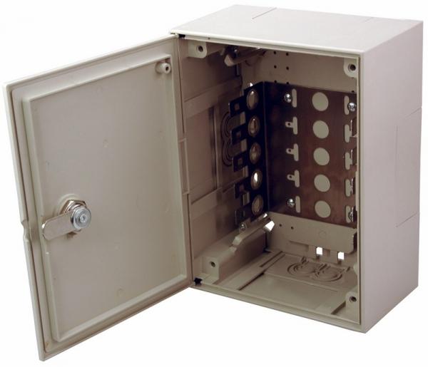 Коробка монтажная под 5 плинтов с замком (209x209x75mm) REXANT 04-0104