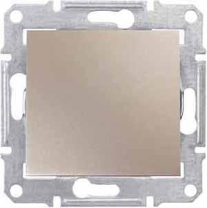Schneider Electric Sedna Титан Аква Выключатель механизм 2-полюсный скрытая установка 10А SDN0200368