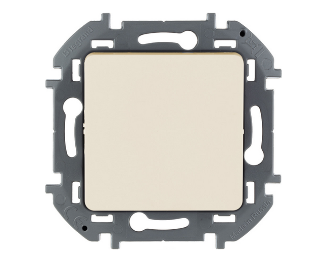 Legrand INSPIRIA Слоновая кость Кнопка IP20 скрытая установка 673691