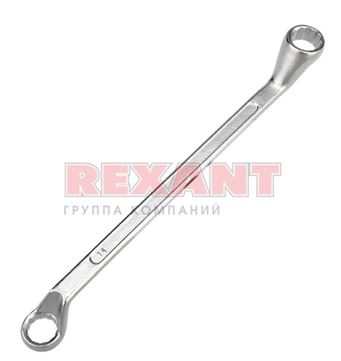 Ключ накидной коленчатый REXANT 14х15 мм, хром 12-5855-2