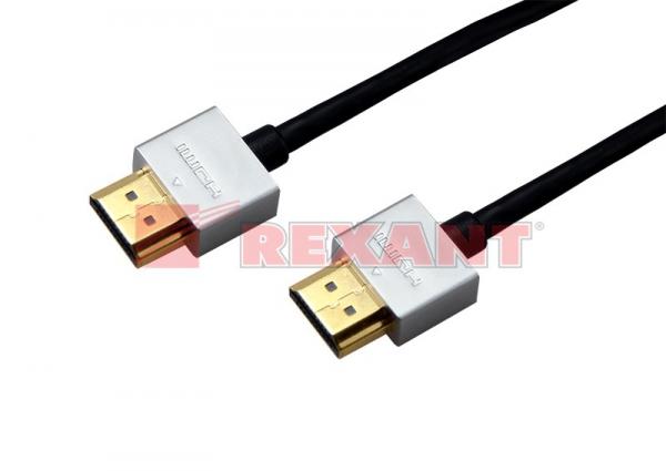 Шнур  HDMI - HDMI  gold  3М  Ultra Slim  (блистер)  REXANT 17-6705