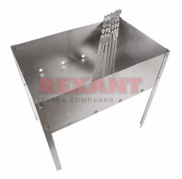 Мангал сборный "Эконом" в пленке с шампурами Сокол 62-0007