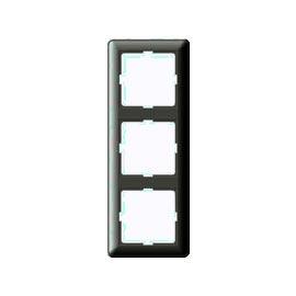 Schneider Electric  Wessen59  Черный Бархат  Рамка 3-местная скрытая установка KD-3-68